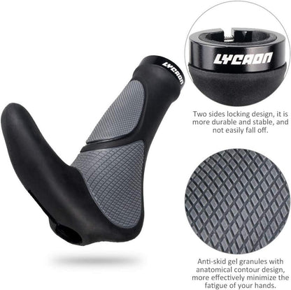 LYCAON Bike Griffe Anti-Rutsch Fahrrad Lenker Ergonomisch