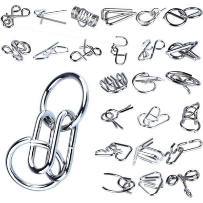 OBEST Adventskalender für Kinder 24 Draht-Puzzleteile