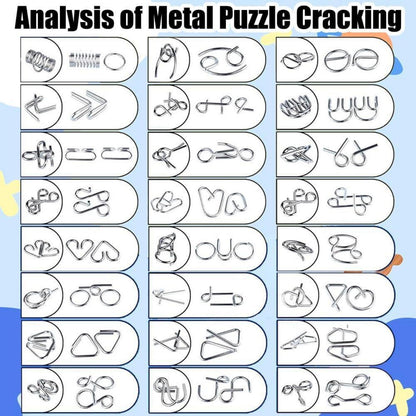 OBEST Adventskalender für Kinder 24 Draht-Puzzleteile