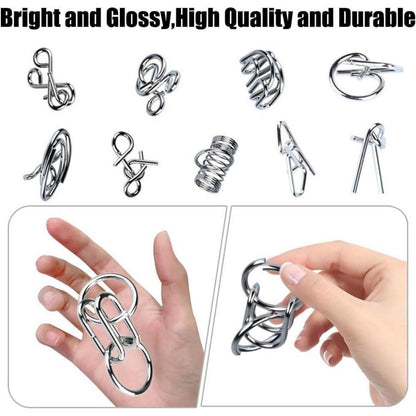 OBEST Adventskalender für Kinder 24 Draht-Puzzleteile