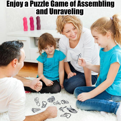 OBEST Adventskalender für Kinder 24 Draht-Puzzleteile