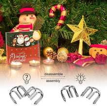 OBEST Adventskalender für Kinder 24 Draht-Puzzleteile