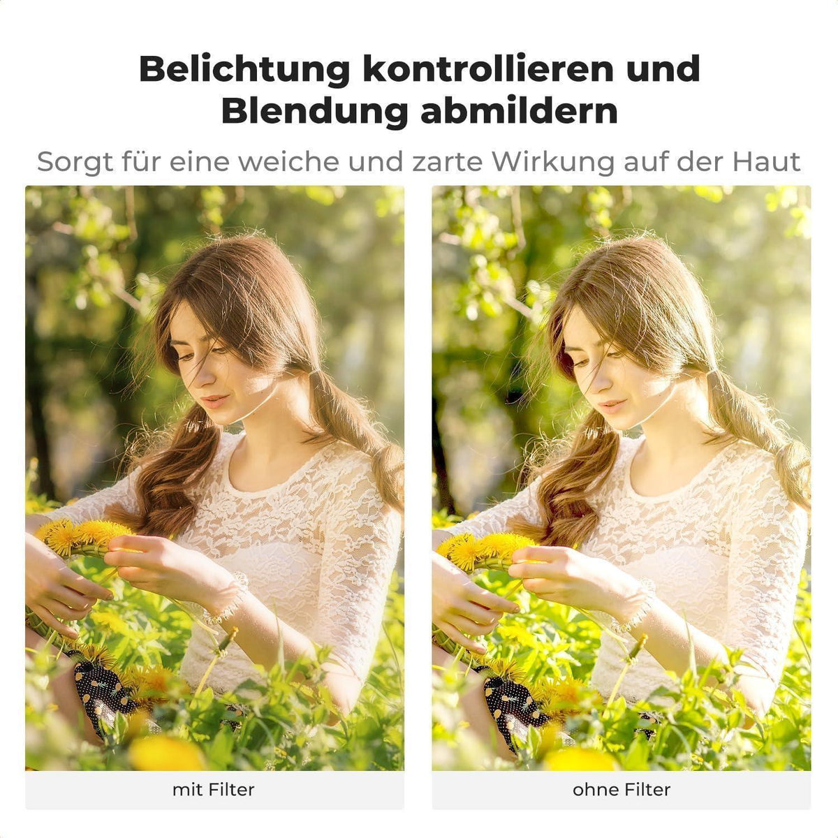 2-in-1 Kamerafilter: Black Mist 1/4 & variabler ND2-ND32
