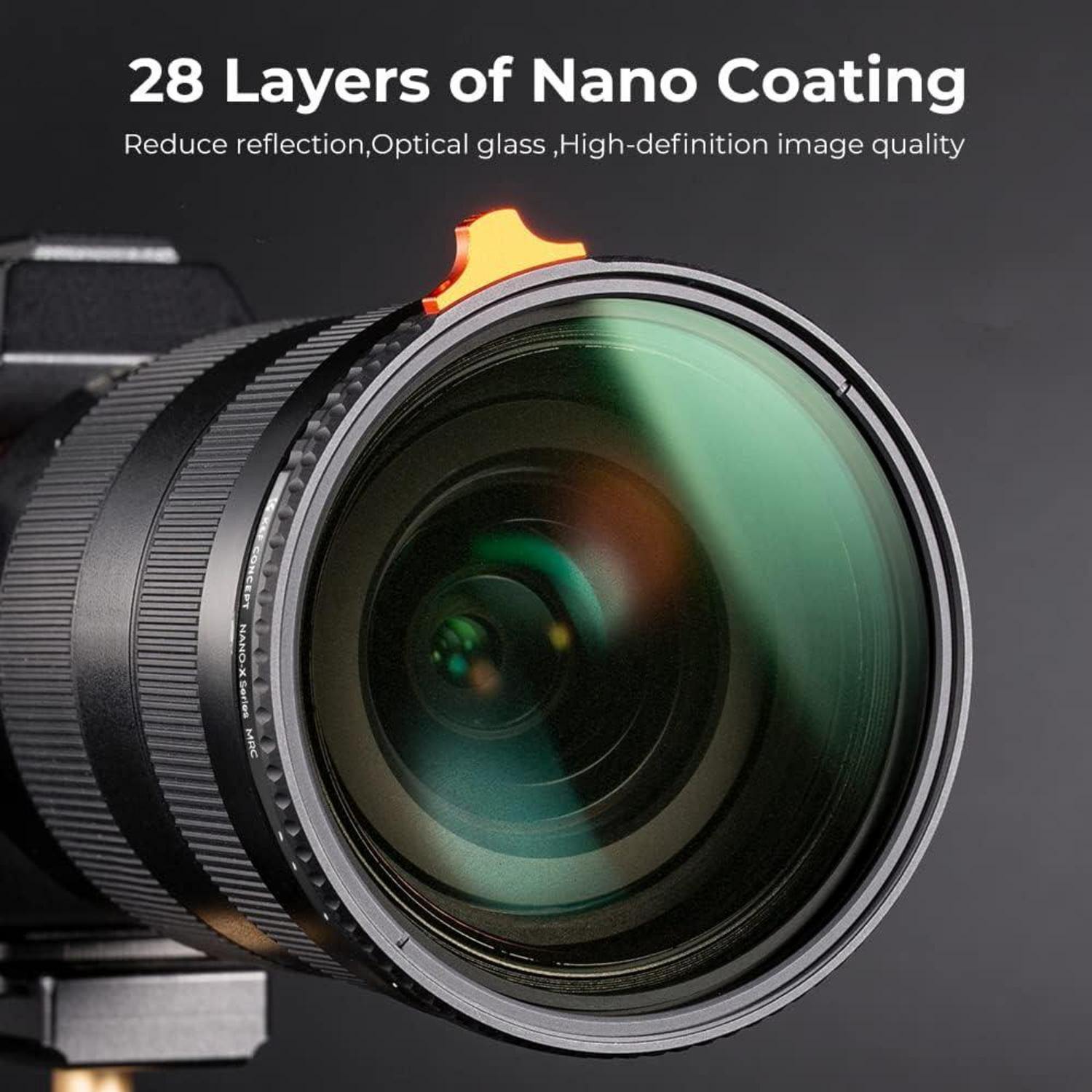 72mm Black-Mist 1/4&ND2-ND32 2 in 1 multifunktionaler Filter
