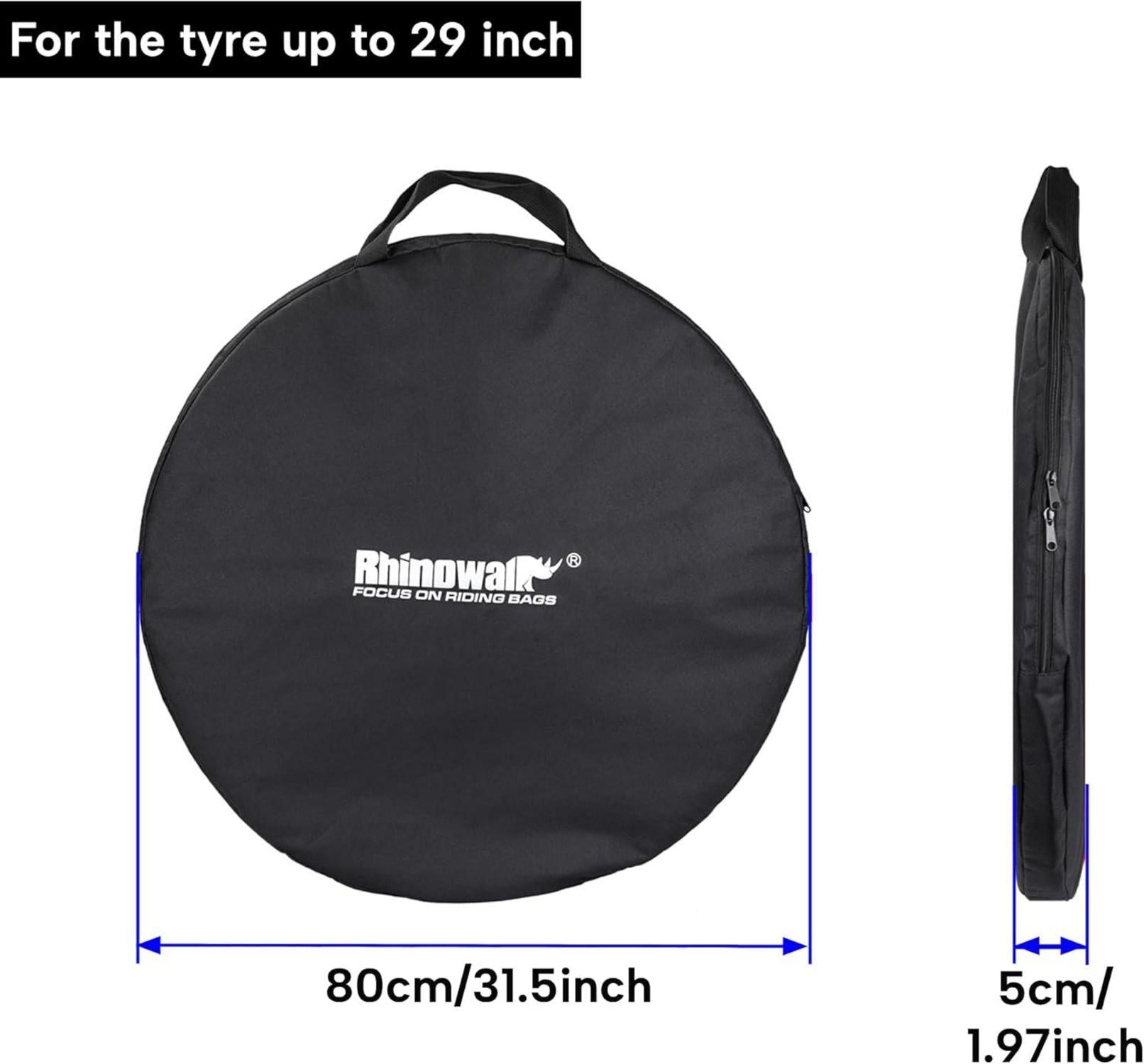 Fahrrad Laufradtasche für 26-29 Zoll Räder Schwarz