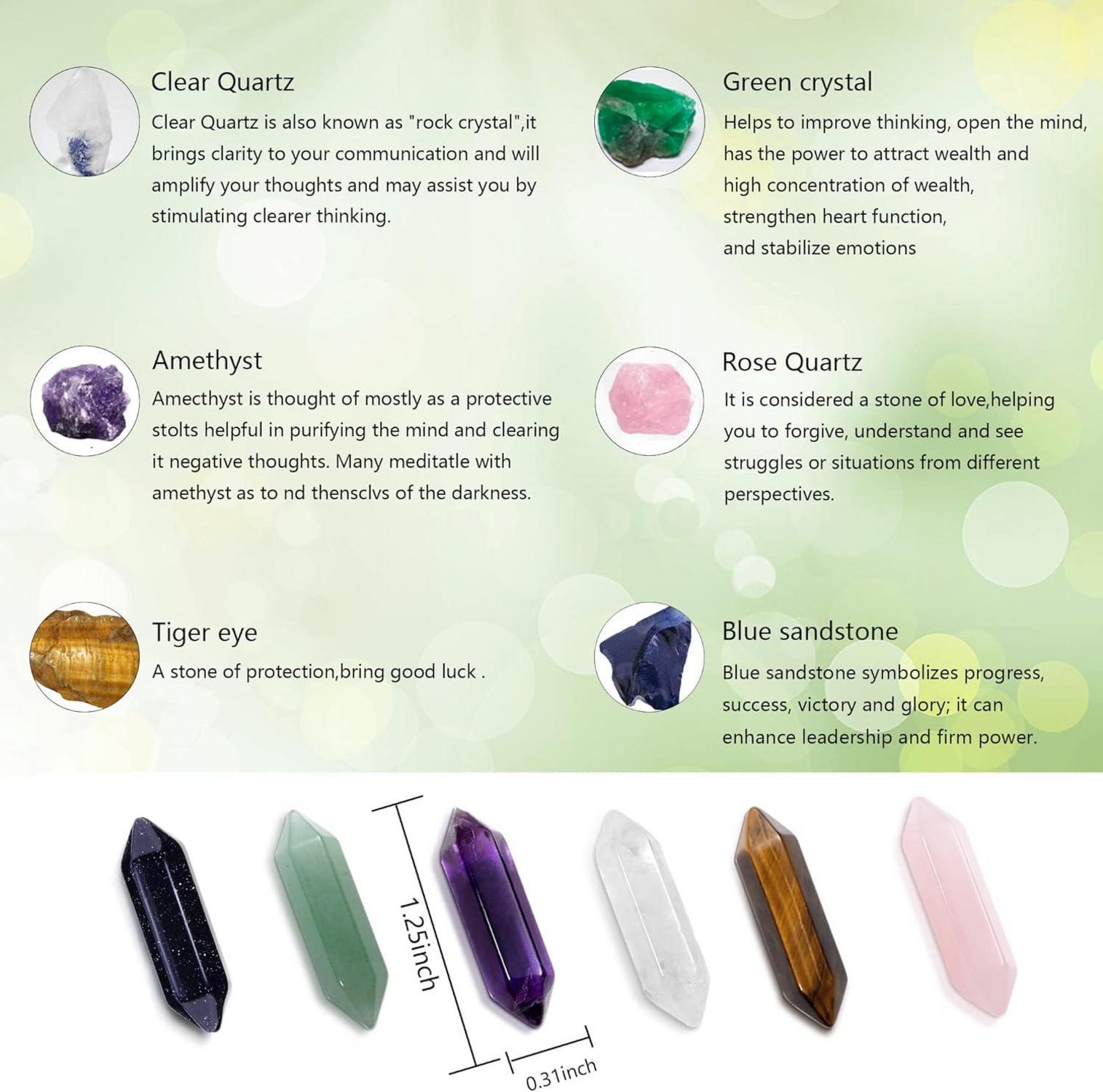 21 Stücke Kristalle Heilkristall Set Chakra Anhänger Halsketten Meditation Yoga