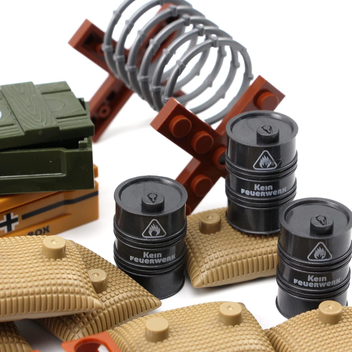 Militär Waffen Set Armee WW2 Soldaten Figuren Bausteine Zubehör Kit