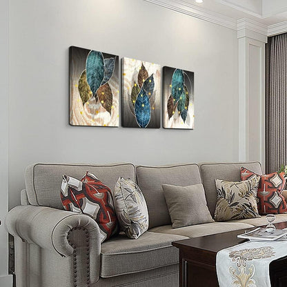 Leinwand Bilder bunte Blätter Wandbilder Wohnzimmer Gemälde Pflanze