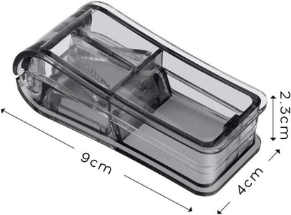 Tablettenteiler mit Reinigungsbürste, V-förmiger