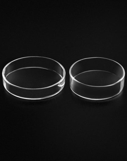 Glas Petrischalen mit Deckel 60x18mm 5 Stück Laborkultur Petrischale