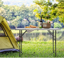 Klapptisch Campingtisch 4FT/122cm Tragbarer Gartentisch