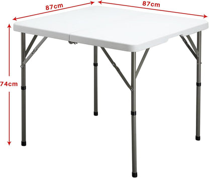 Klapptisch Campingtisch 87cm Quadratisch Klappbar
