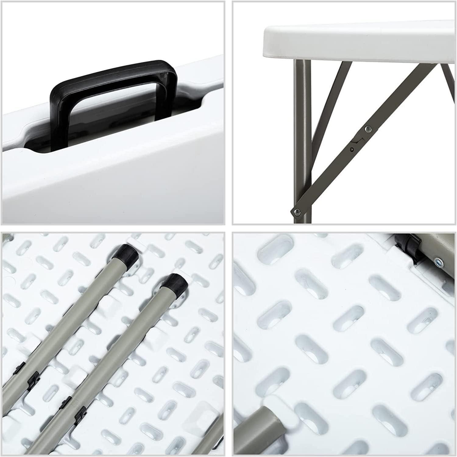 Klapptisch Campingtisch 87cm Quadratisch Klappbar Tragbar Gartentisch