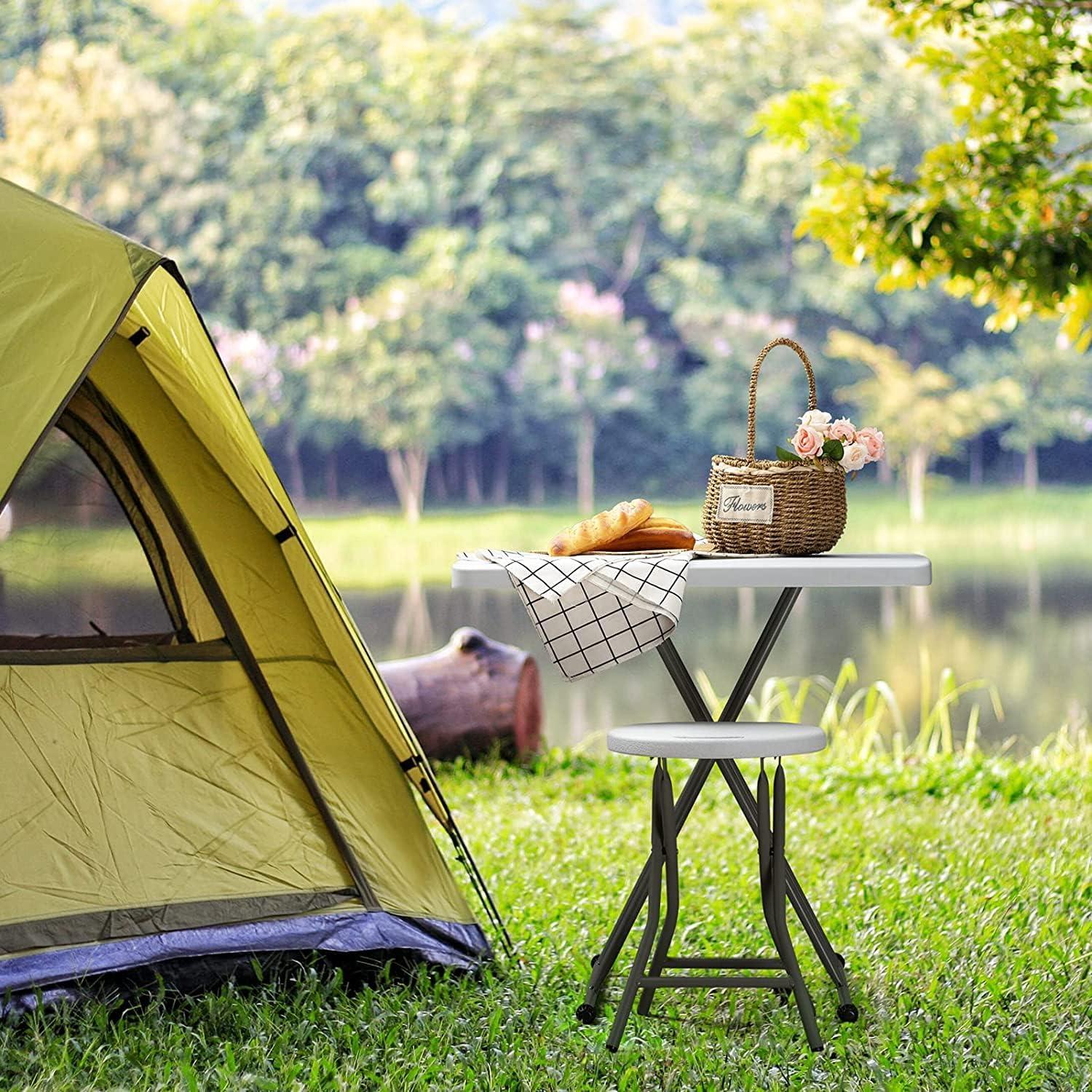 Klapptisch Campingtisch 2.5FT Tragbarer Gartentisch