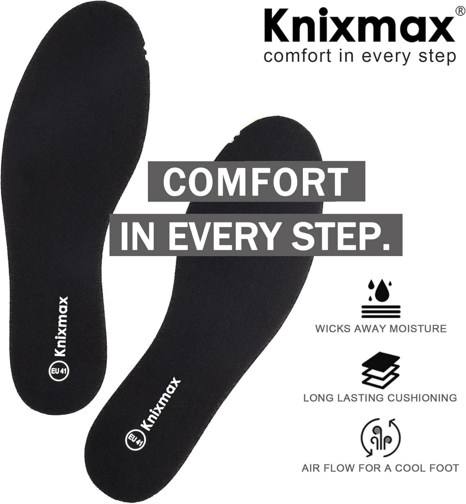 Memory Schaum Einlegesohlen Damen Herren 5mm Schwarz Gr. 36-47EU