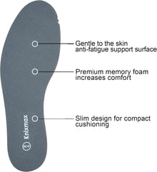 Memory Foam Einlegesohlen Grau 45 - Weich Comfort