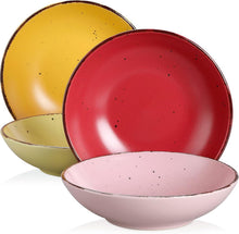 Suppenteller Set Steingut MODA 4tlg Pastateller Nudelschalen
