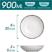vancasso MODA Suppenteller Steingut 4-teiliges Set 800ml