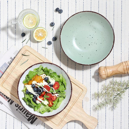 vancasso MODA Suppenteller Set 4-teilig Steingut Grau 800ml