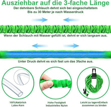 Flexibler Gartenschlauch 100FT 8Funktion Sprühdüse Grün