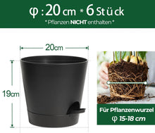 T4U 20cm Kunststoff Blumentopf mit