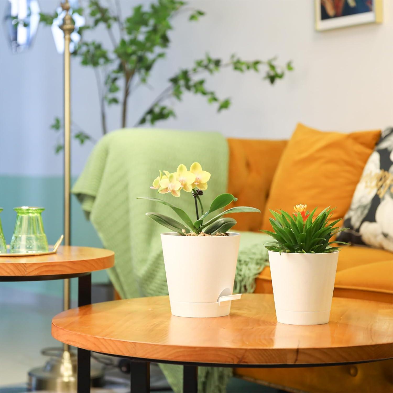 16,5cm Kunststoff Blumentopf Bewässerungssystem 6er-Set