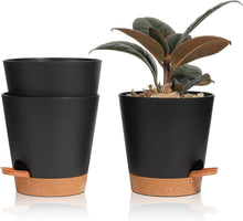 3er-Set Selbstbewässernde Blumentöpfe 14cm für Innen- und Balkongärten