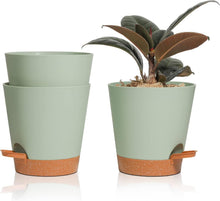 Selbstbewässernder Blumentopf 14cm 3er-Set mit Untersetzer für