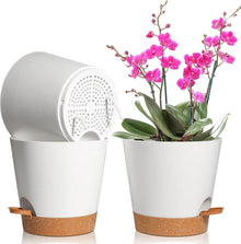 Kunststoff Blumentopf 20cm mit Bewässerungssystem 3er-Set