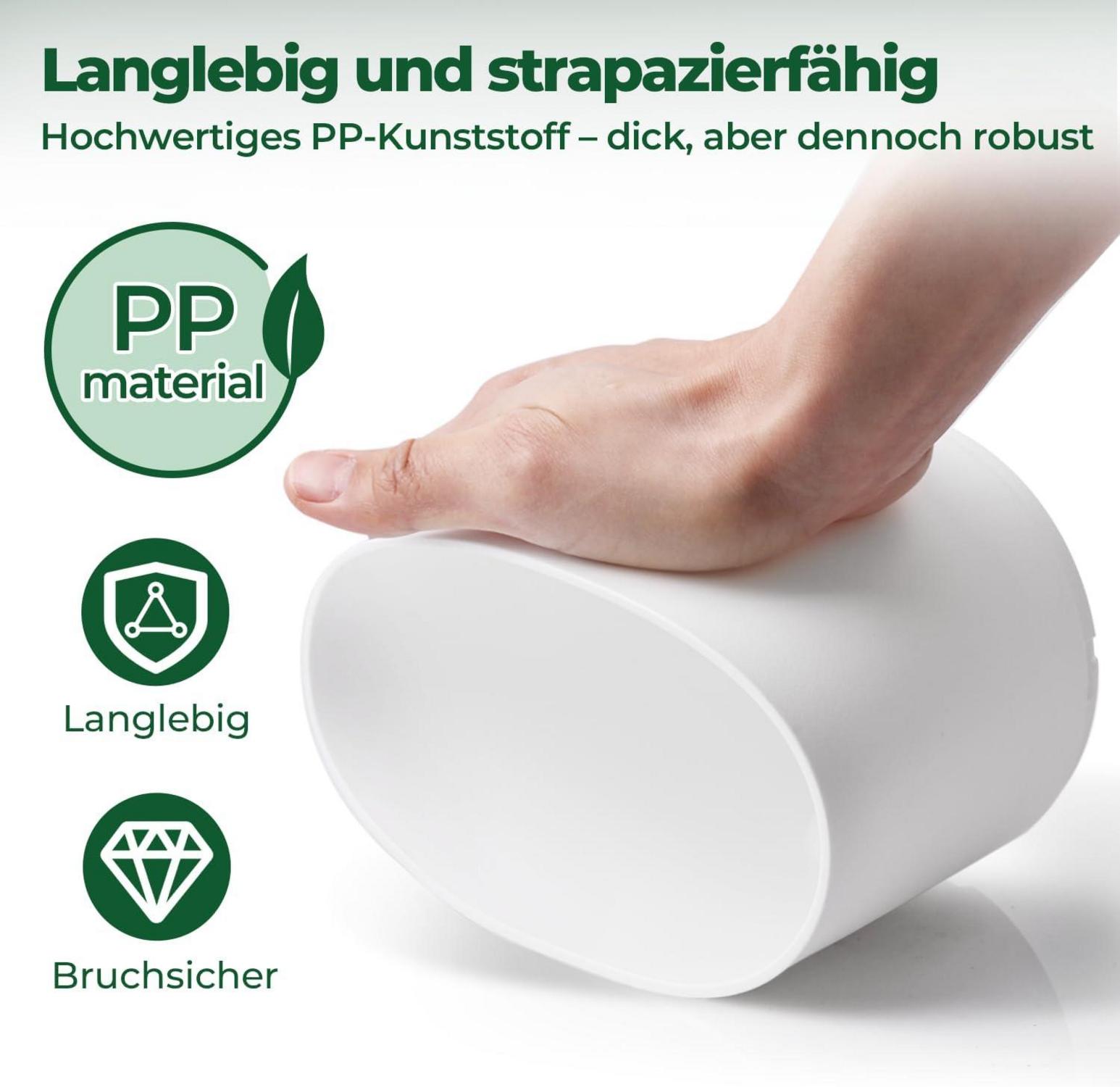 Blumentopf mit Selbstbewässerung 14cm 3er-Set für Pflanzen