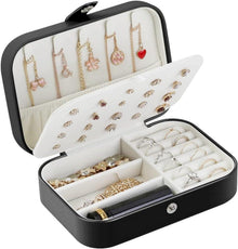 Schmuckschatulle Organizer Reise Schmuck Aufbewahrungsbox Schwarz