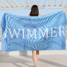 Microfaser Stranddecke groß Schnell trocknend Sandfrei Blau 160x80cm
