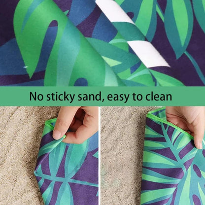 Leichtes sandfreies Microfaser Strandtuch 160 x 80 cm, schnell trocknend, mit Schlaufe, vielseitig einsetzbar