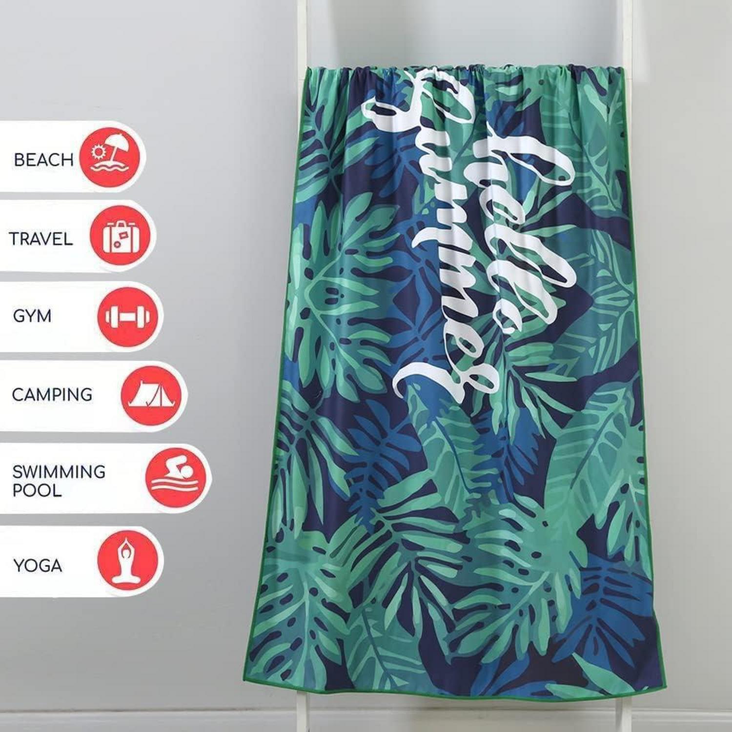 Microfaser Strandtuch sandfrei, schnell trocknend, leicht 160 x 80 cm