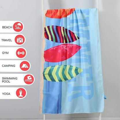 Strandtuch Microfaser sandfrei leicht saugfähig 160x80cm Strand Badetuch