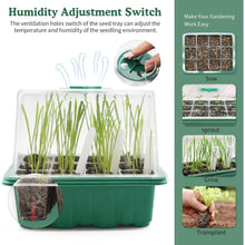 Indoor Gewächshaus Anzuchttöpfe 5 Stk Anzuchtset mit Deckel