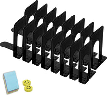 Qualsen Schwarze Metall Buchstützen 8 Paare 17x12x15 cm