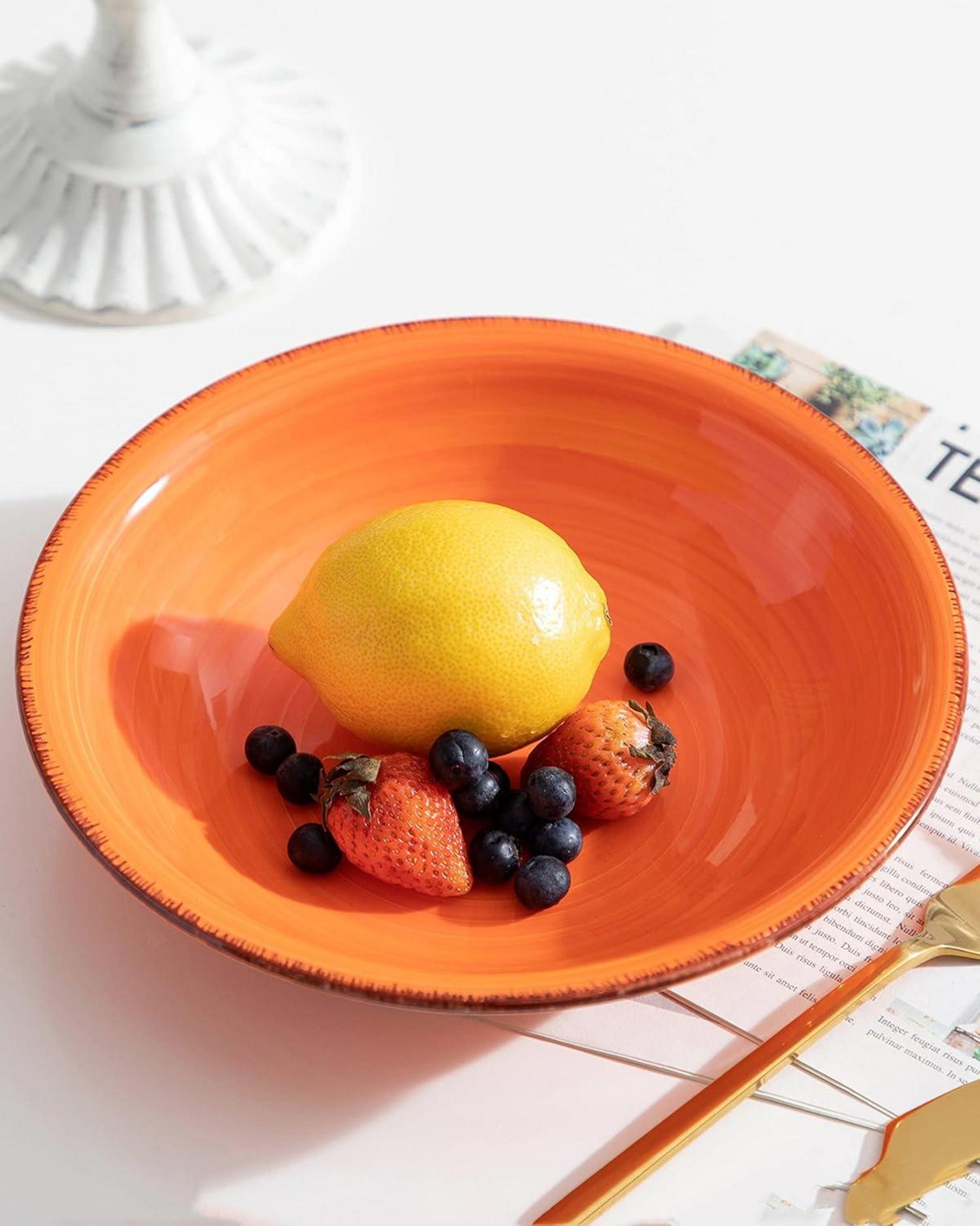 Steinzeug Suppenteller Set BONITA Ø 21,3 cm 6-teilig 550ml