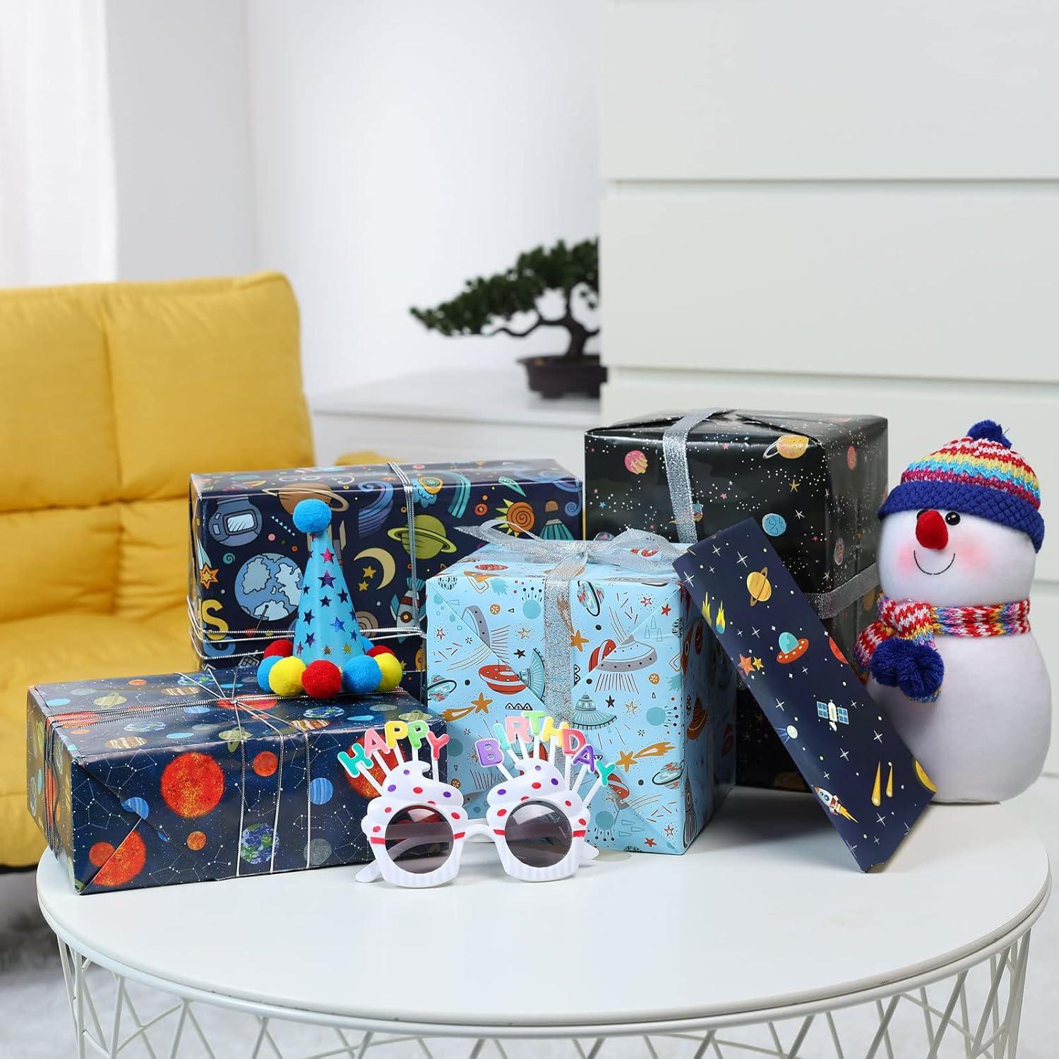 Geschenkpapier Geburtstag Weltall 70x50cm 6 Blätter