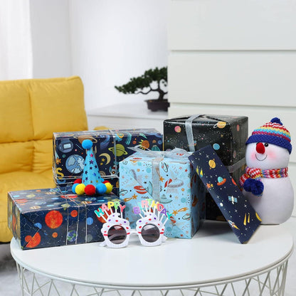 Geschenkpapier Geburtstag Weltall 70x50cm 6 Blätter