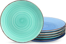 Speiseteller Set 6 Personen Steingut Ø 27 cm Teller Geschirr Set 10.5