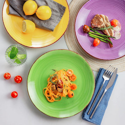 BONITA Steingut Speiseteller Set 6 Personen Ø 27 cm Teller