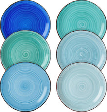 Vancasso Bonita Dessertteller Set Blau 6-teilig Ø 18,8 cm