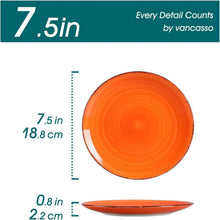 vancasso BONITA Steinzeug Dessertteller Set 6-teilig 7.5