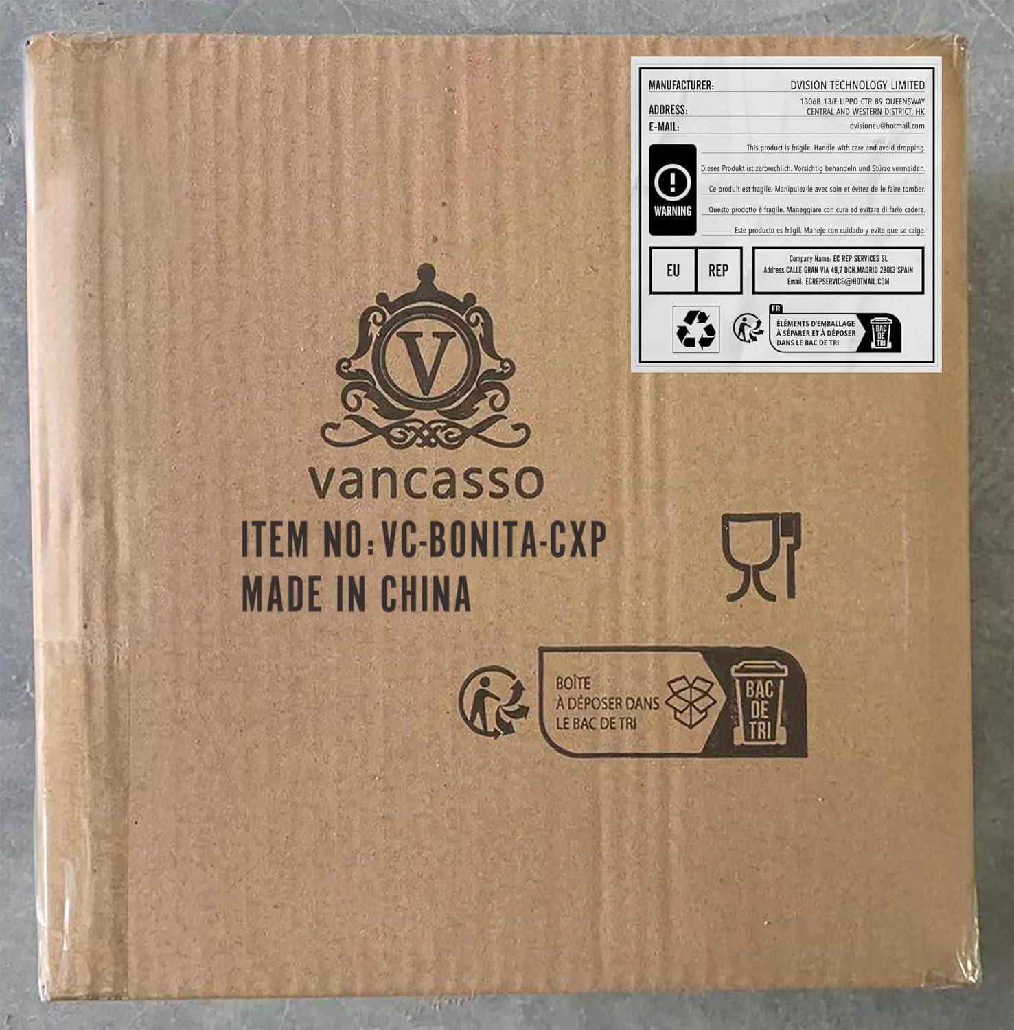 vancasso BONITA Kuchenteller Set 6-teilig Ø 18,8 cm Steinzeug Buntes Dessertteller Set