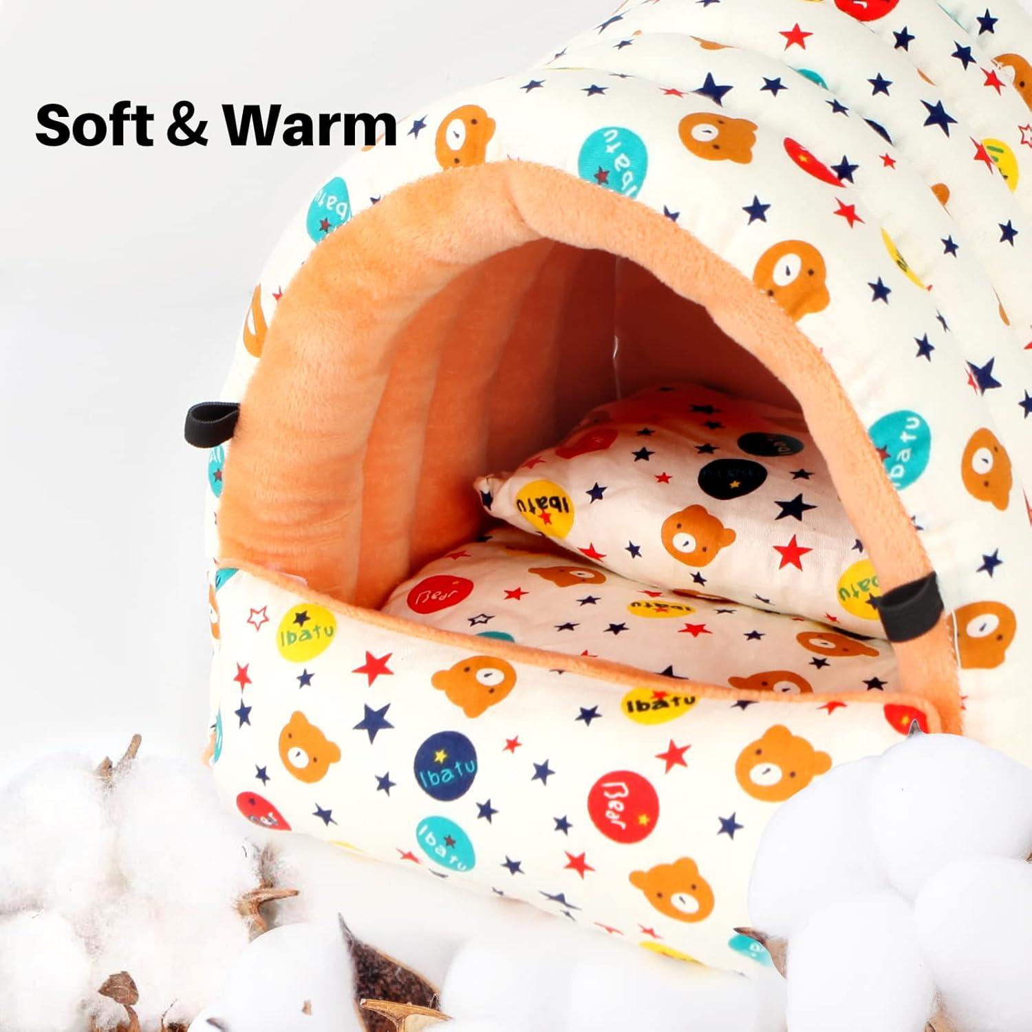 Weiches Plüsch Hamsterbett für Meerschweinchen & Kaninchen