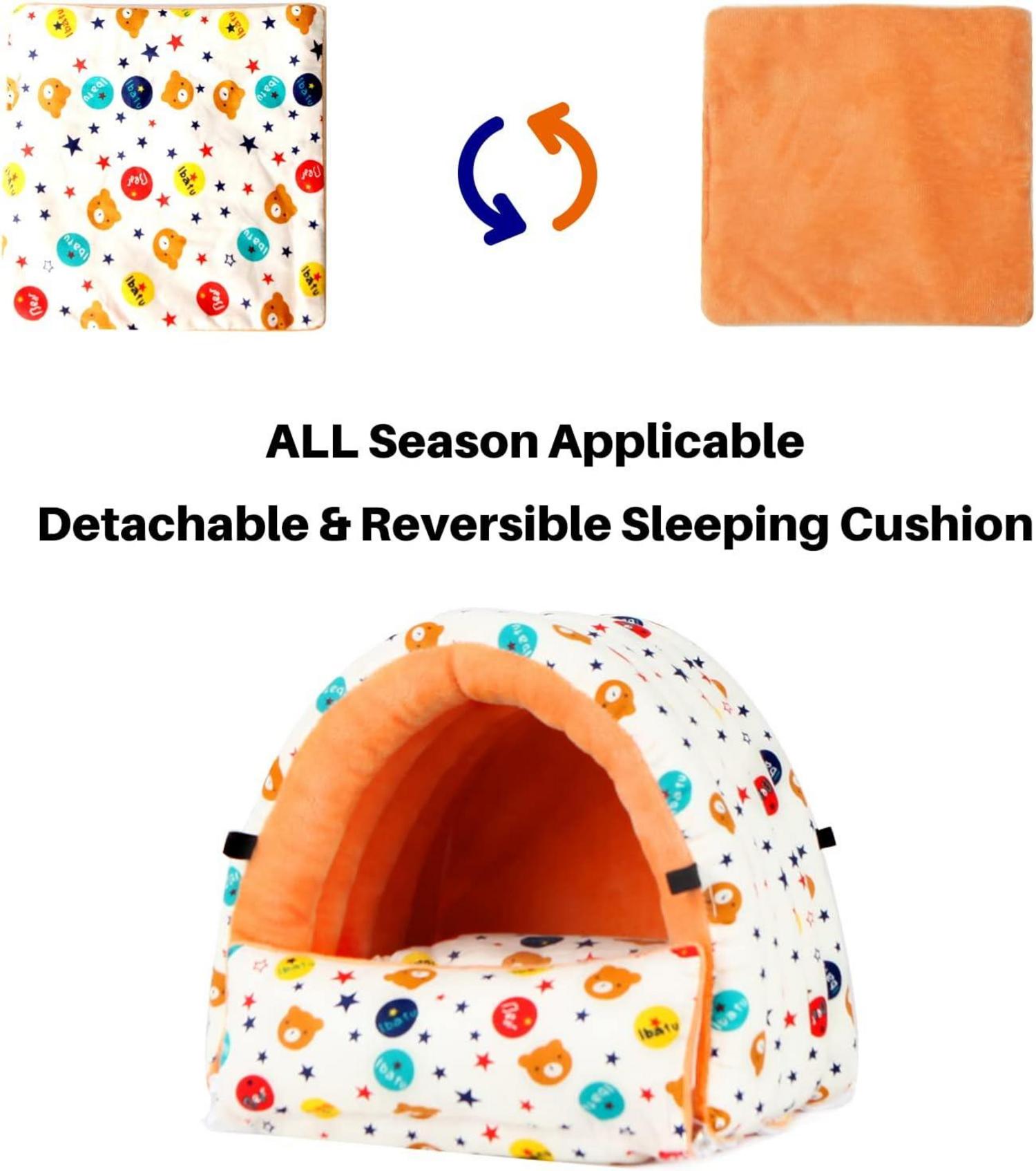 Weiches Plüsch Hamster Meerschweinchen Bett mit Abnehmbarer Matte