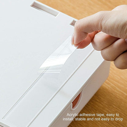 Selbstklebende Schublade Schreibtisch Weiß Organizer