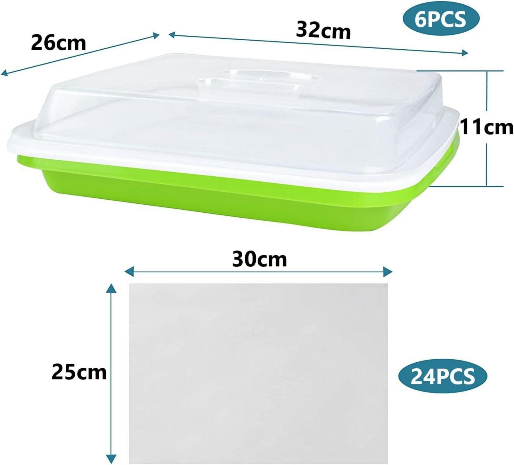 Keimschalen Sprossen Anzucht Tablett 32x26cm für Mungbohnen Alfalfa Weizengras