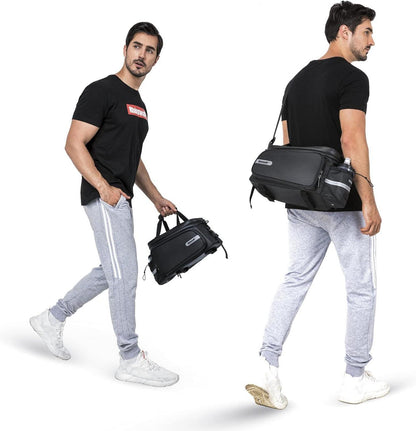 Erweiterbare Gepäckträgertasche für Fahrrad 11-30L Wasserdicht mit